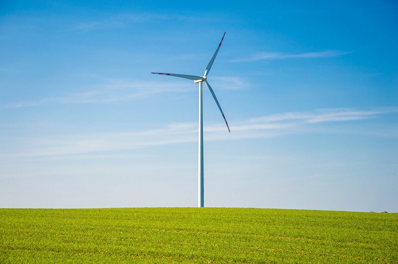 Turbina utilizada na produção de energias renováveis, que ajudam Portugal a liderar a transição energética